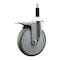 Service Caster 6'' Gray Poly Swivel 7/8'' Expanding Stem Caster Total Lock Brake SCC-EXTTL20S614-PPUB-78 - alternate 1